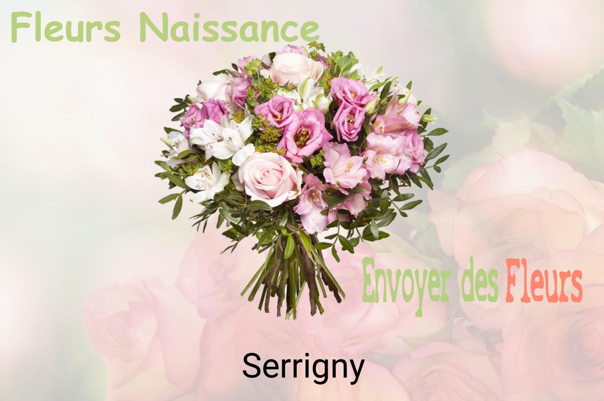 Bouquet de fleurs de naissance livré à Serrigny